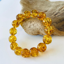 سوار الكونياك العنبر ، صناعة يدوية 74.5 جرام