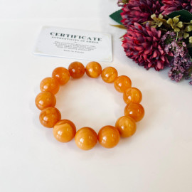 Vintage Amber Baltic Amber bracelet beads 20mm