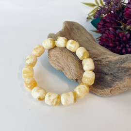 Genuine Baltic Yellow Baltic Amber bracelet beads 16mm
