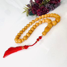 صلاة إسلامية عنبر النمر الطبيعي 45 خرزة، مسبحة عنبر البلطيق