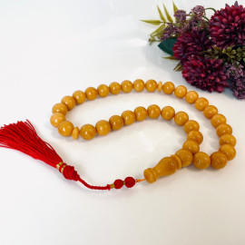 صلاة إسلامية عنبر النمر الطبيعي 45 خرزة، مسبحة عنبر البلطيق