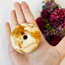 copy of قلادة بيضاء عنبر البلطيق 20 جرام