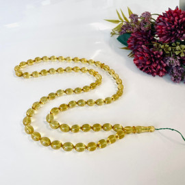 صلاة إسلامية عنبر النمر الطبيعي 45 خرزة، مسبحة عنبر البلطيق