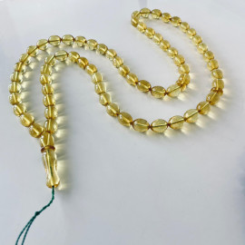 صلاة إسلامية عنبر النمر الطبيعي 45 خرزة، مسبحة عنبر البلطيق