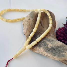Delicate Rosary made of Natural Baltic Amber, Islamic Prayer Beads, Amber Misbaha