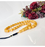 Islamic Prayer Beads, Butterscotch Natural Baltic Amber Beads for Dhikr