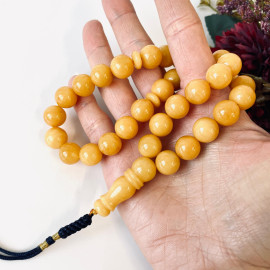 صلاة إسلامية عنبر النمر الطبيعي 45 خرزة، مسبحة عنبر البلطيق