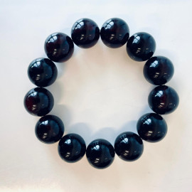 Cherry Bracelet made of Amber, Cherry Round 18 mm Amber Beads