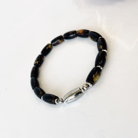 Amber Men bracelet 100% Natural Baltic Amber, Organic Amber Bracelet Amber Bracelet