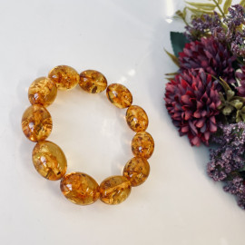 العنبر الأبيض سوارصنع يدوي22جرام