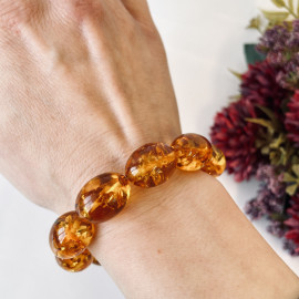 العنبر الأبيض سوارصنع يدوي22جرام