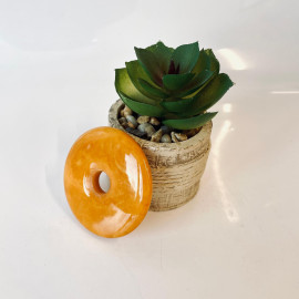 Pendant made of Amber, Butterscotch Natural Amber Donut