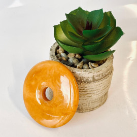 Pendant made of Amber, Butterscotch Natural Amber Donut