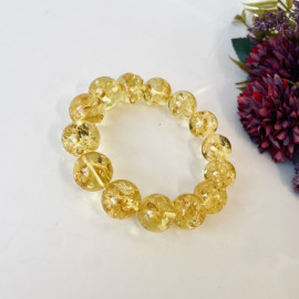 سوار بوهو شيك عنبر وردي-برتقالي: مجوهرات مصنوعة...