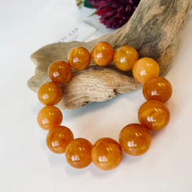 سوار بوهو شيك عنبر وردي-برتقالي: مجوهرات مصنوعة...