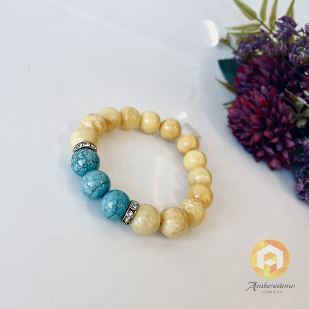 Premium Quality Genuine Baltic Orange Baltic Amber bracelet beads 18mm
