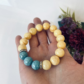Premium Quality Genuine Baltic Orange Baltic Amber bracelet beads 18mm