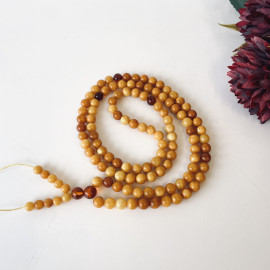 خرز مالا من كهرمان البلطيق كونياك: مسبحة بوذية رائعة للتأمل، مع فواصل الكرز