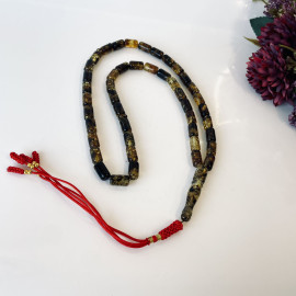 Green Natural Amber Islamic Prayer beads 12*14mm