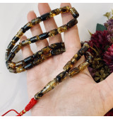 Green Black Natural Amber...
