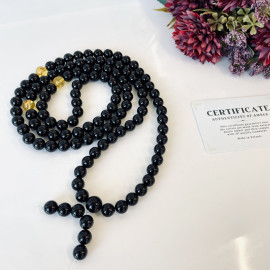 Buddhist Mala, Cherry Amber...