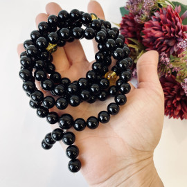 Yellow Natural Amber Mala Buddhist Prayer beads 5mm