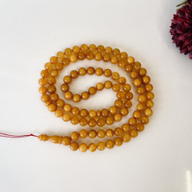 Yellow Amber Misbaha Rosary 99 Baltic Amber Beads