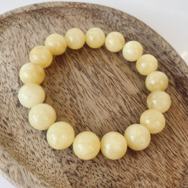 Yellow Amber Bracelet Made, Natural Baltic Amber
