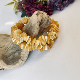 Butterscotch Baltic Amber Bracelet, Irregular Shape