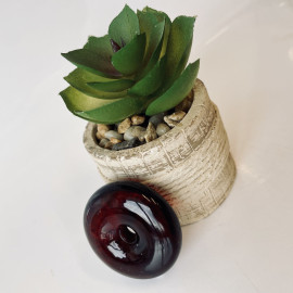 Cherry Baltic Amber Pendant, Cherry Donut Amber Bead