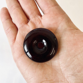 NEW  Cherry Baltic Amber Pendant, Cherry Donut Amber Bead