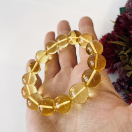 Natural Baltic Amber Clear Yellow Bracelet,100% Natural Amber from Poland