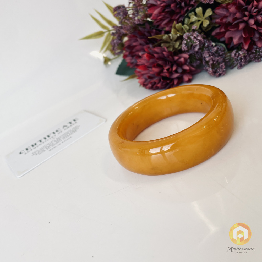 copy of Cognac / Yellow Baltic Amber Bracelet 41.50 grams