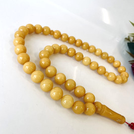 Butterscotch Authentic Amber Prayer Beads, Handmade Rosary