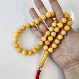 Butterscotch Authentic Amber Prayer Beads, Handmade Rosary