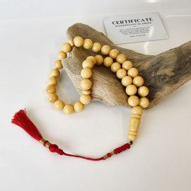 Baltic Amber Tespih Egg Yolk Color Misbaha 33 Beads Handmade