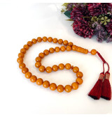 Baltic Amber Tespih Yellow Orange Color Misbaha 39 Beads