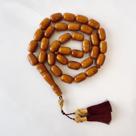 NEW Vintage Baltic Amber 33 Beads, Natural Baltic Amber Islamic Rosary, Misbaha