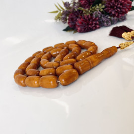 NEW Vintage Baltic Amber 33 Beads, Natural Baltic Amber Islamic Rosary, Misbaha