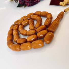 NEW Vintage Baltic Amber 33 Beads, Natural Baltic Amber Islamic Rosary, Misbaha