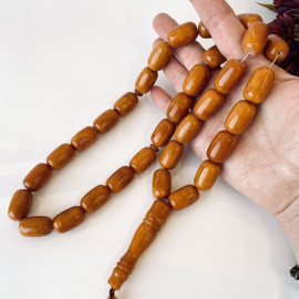 NEW Vintage Baltic Amber 33 Beads, Natural Baltic Amber Islamic Rosary, Misbaha
