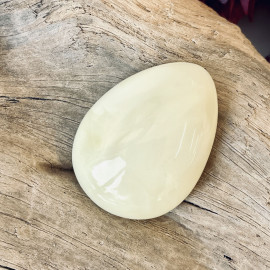 White Baltic Amber Cabochon