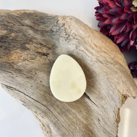 White Baltic Amber Cabochon, Natural Baltic Amber Loose Stone