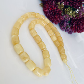 Rosary made of Natural Baltic Amber, Islamic Prayer Beads