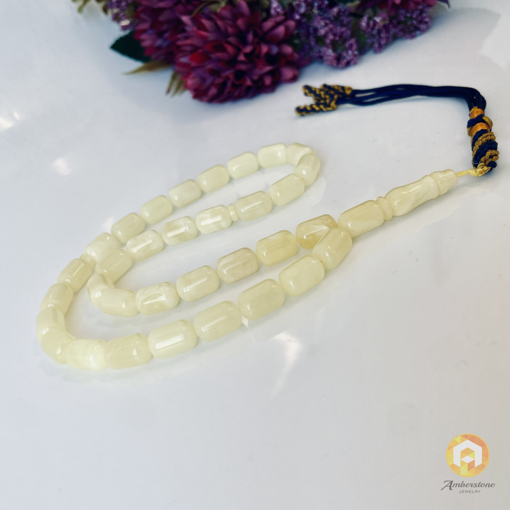Tasbeeh made of Natural Baltic Amber, Daily Prayer Beads