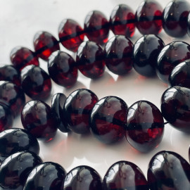 Cherry Amber Tasbih, Baltic Amber Rondelle Beads