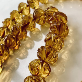 Light Cognac Baltic Amber Misbaha,