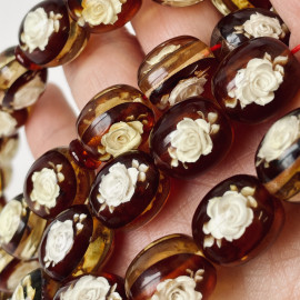 copy of عنبر البلطيق العتيق، مسبحة إسلامية 33 خرزة، مصباحة عنبر البلطيق الطبيعي