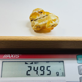 Raw Baltic Amber Stone, Natural Unpolished Irregular Amber Lump