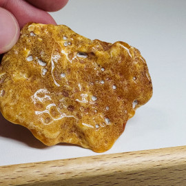 Raw Baltic Amber Stone, Natural Unpolished Irregular Amber Lump